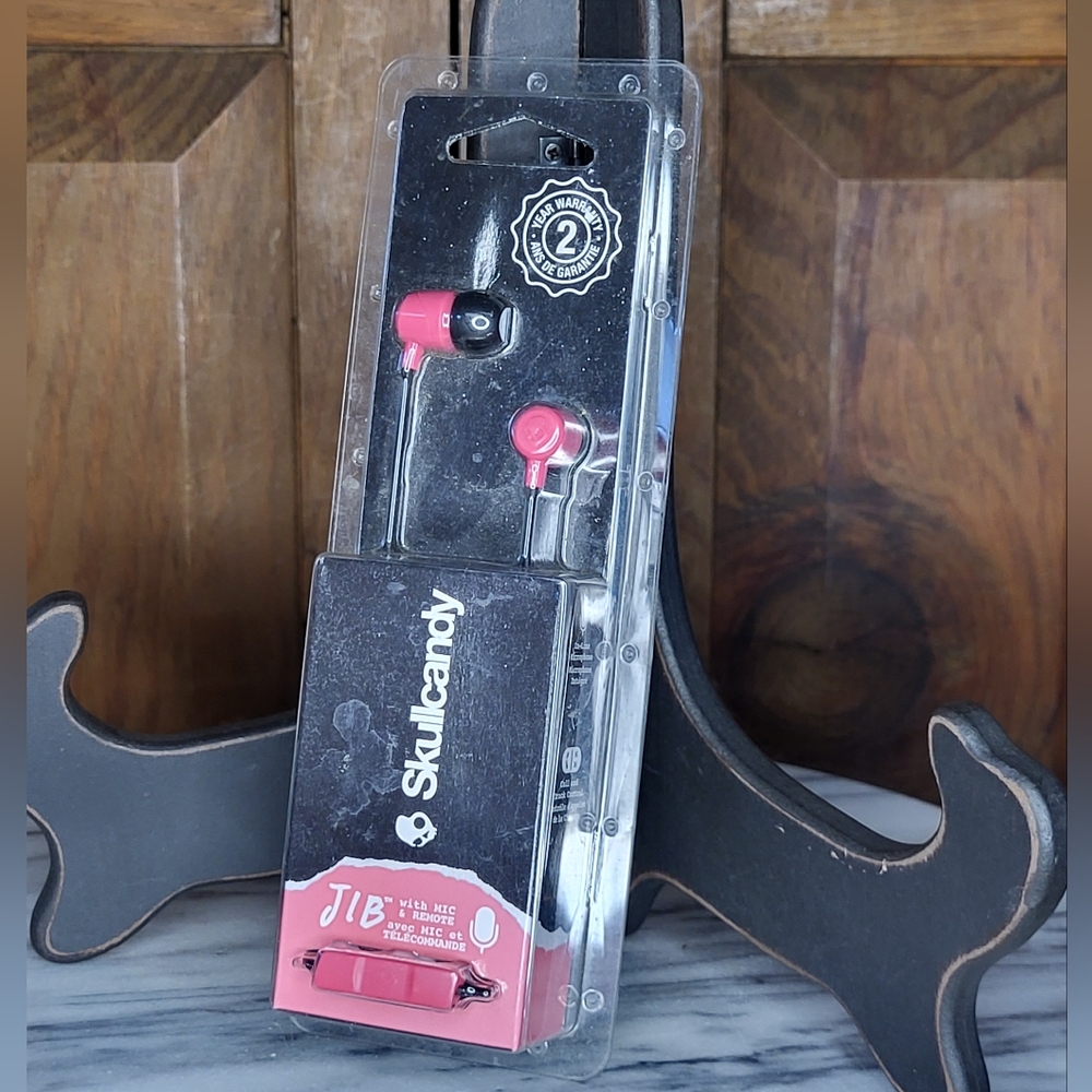 Skullcandy Jib Earbuds - Pink and Black